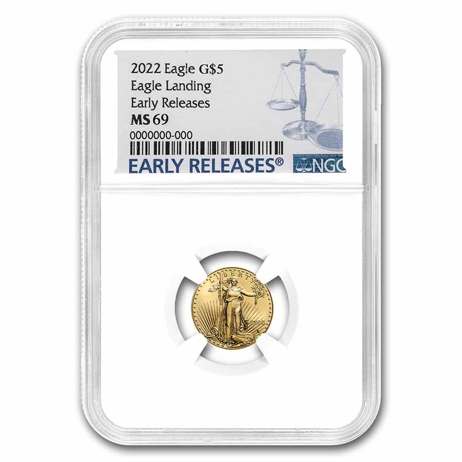 2022 1/10 oz American Gold Eagle MS-69 NGC (Early Releases)