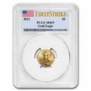 2022 1/10 oz American Gold Eagle MS-69 PCGS (FirstStrike®)
