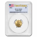 2022 1/10 oz American Gold Eagle MS-69 PCGS (FirstStrike®) 2022 1/10 oz American Gold Eagle MS-69 PCGS (FirstStrike®)