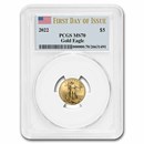 2022 1/10 oz American Gold Eagle MS-70 PCGS (First Day of Issue)