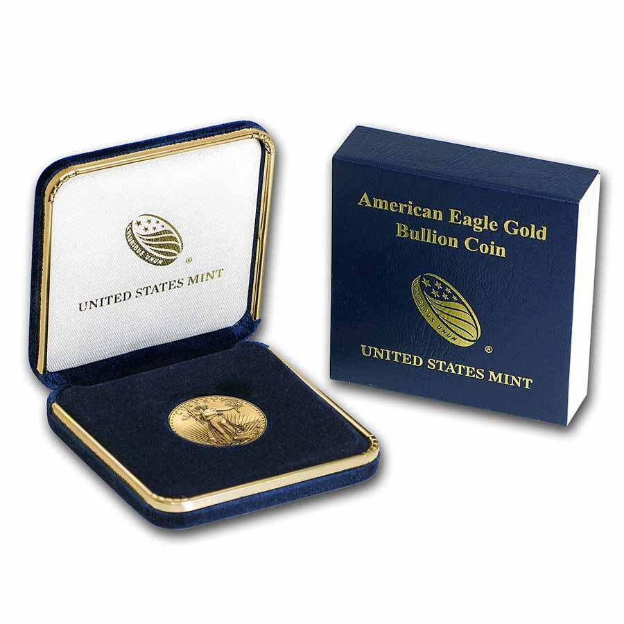2022 1/2 oz American Gold Eagle Coin BU w/U.S. Mint Box