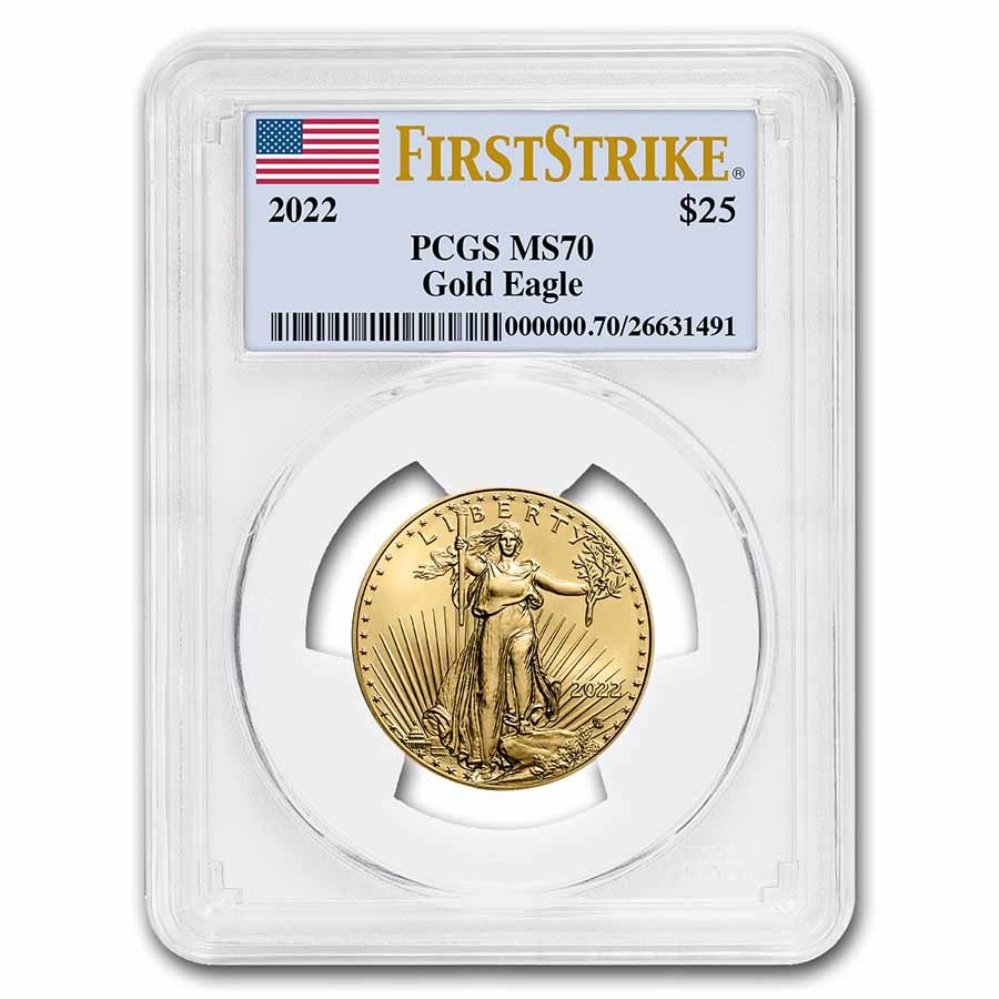 2022 1/2 oz American Gold Eagle MS-70 PCGS (FirstStrike®)
