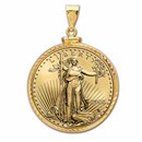 2022 1/2 oz Gold Eagle Pendant (Diamond-ScrewTop Bezel)
