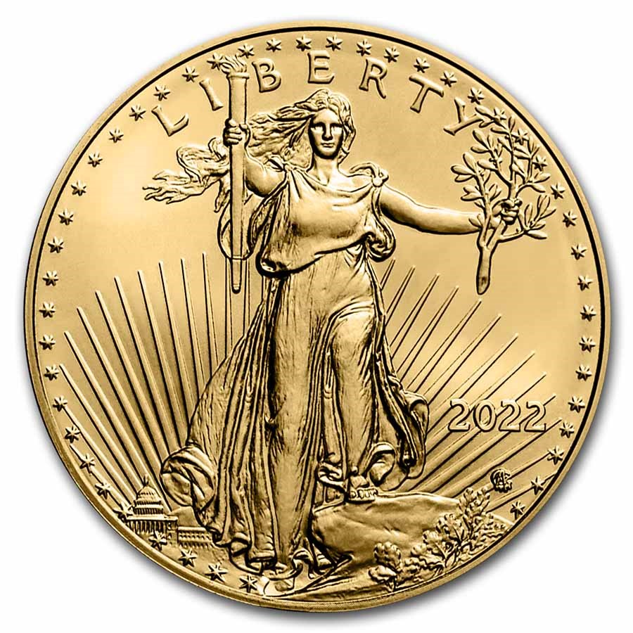 Buy 2022 1/4 oz Gold Eagle Coin BU APMEX