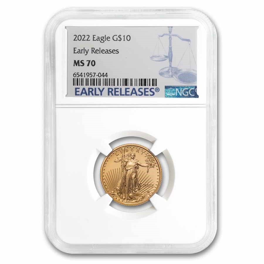 2022 1/4 oz American Gold Eagle MS-70 NGC (Early Releases)