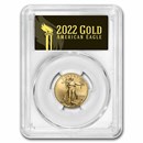 2022 1/4 oz American Gold Eagle MS-70 PCGS (FDI, Black)