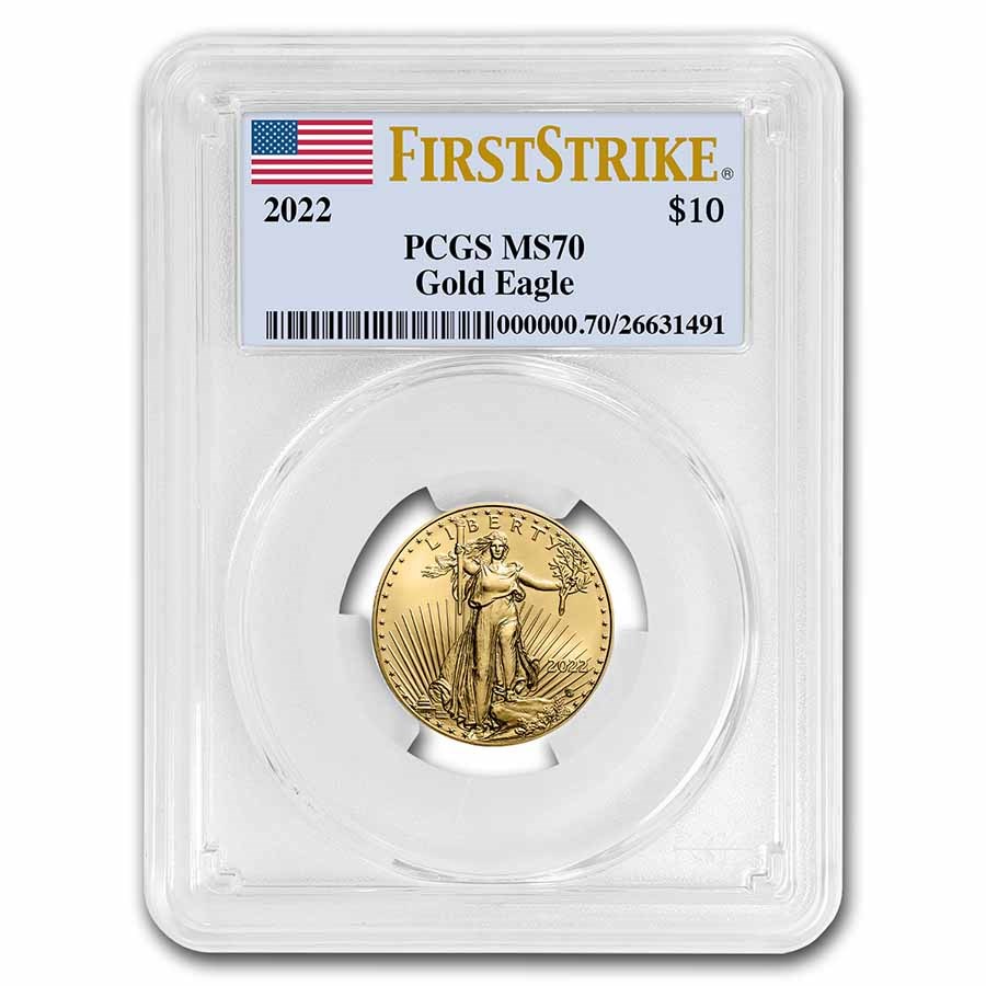2022 1/4 oz American Gold Eagle MS-70 PCGS (FirstStrike®)