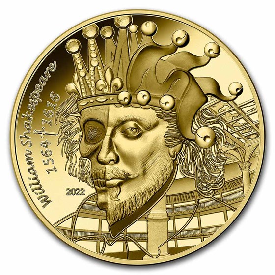 2022 1/4 oz Gold €50 The Art of The Pen (Shakespeare) 2022 1/4 oz Gold €50 The Art of The Pen (Shakespeare)