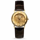 2022 1/4 oz Gold American Eagle Leather Band Watch