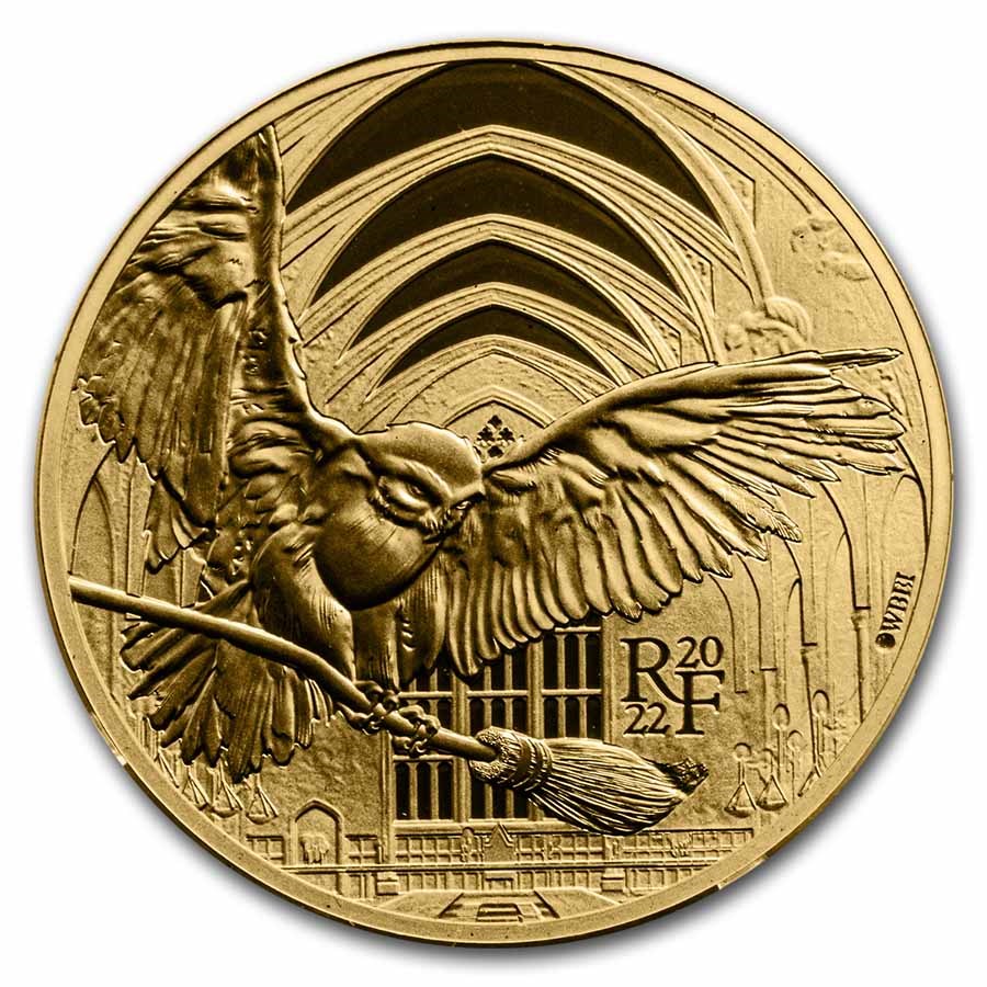 2022 1/4 oz Proof Gold €50 Hedwig (Damaged Packaging)