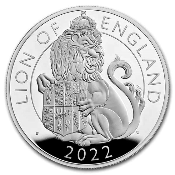 2022 1 kilo Silver Tudor Beast Lion of England Proof (Box/COA) 2022 1 kilo Silver Tudor Beast Lion of England Proof (Box/COA)