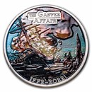 2022 1 oz Ag $1 American Rev The Gaspee Affair (Colorized)