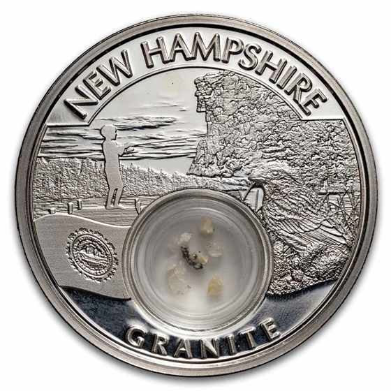 2022 1 oz Ag Treasures New Hampshire Granite (Coin Only) 2022 1 oz Ag Treasures New Hampshire Granite (Coin Only)