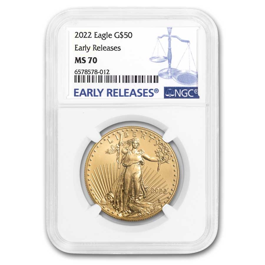 2022 1 oz American Gold Eagle MS-70 NGC
