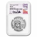2022 1 oz American Platinum Eagle MS-70 NGC (Castle)
