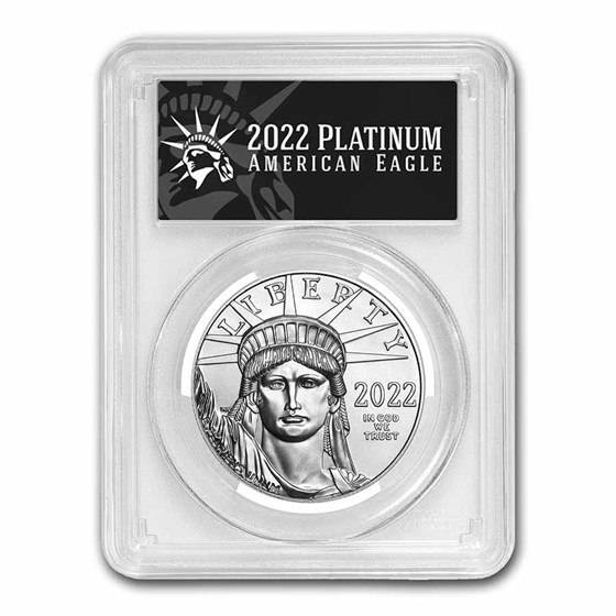 2022 1 oz American Platinum Eagle MS-70 PCGS (FDI, Black Label)