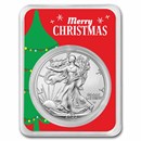 2022 1 oz American Silver Eagle - w/Merry Christmas Tree Card