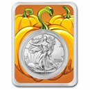 2022 1 oz American Silver Eagle (w/Pumpkin Patch Card, In TEP)