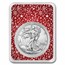 2022 1 oz American Silver Eagle - w/Red Winter Holiday Card