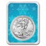 2022 1 oz American Silver Eagle - w/Snowflakes Card