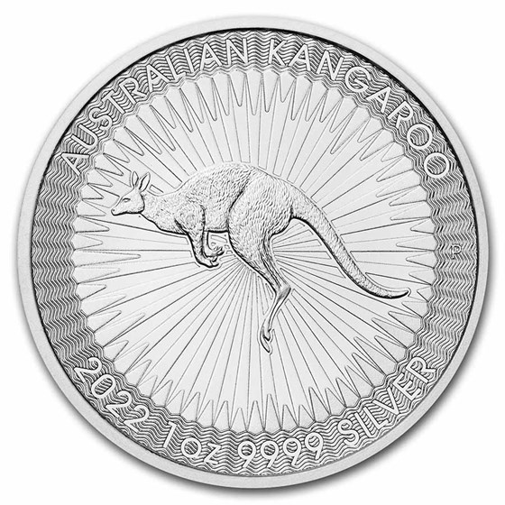 2022 1 oz Australian Silver Kangaroo Coin BU