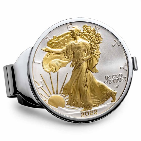 2022 1 oz Gilded Silver American Eagle Money Clip 2022 1 oz Gilded Silver American Eagle Money Clip