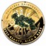 2022 1 oz Gold $100 Australia Rainforest Domed Proof (Box & COA)