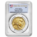 2022 1 oz Gold Buffalo MS-70 PCGS (First Day of Issue)