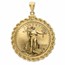 2022 1 oz Gold Eagle Pendant (Rope-ScrewTop Bezel)