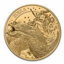 2022 1 oz Gold Goddesses: Hera and the Peacock BU (w/ COA)