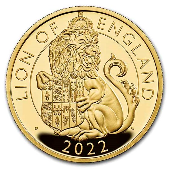 2022 1 oz Gold Royal Tudor Beasts Lion of England Prf (Box/COA) 2022 1 oz Gold Royal Tudor Beasts Lion of England Prf (Box/COA)