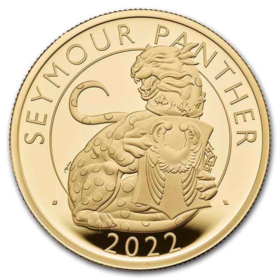 2022 1 oz Gold Royal Tudor Beasts Seymour Panther Prf (Box/COA) 2022 1 oz Gold Royal Tudor Beasts Seymour Panther Prf (Box/COA)