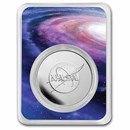 2022 1 oz Silver $10 NASA Meatball Logo BU in TEP