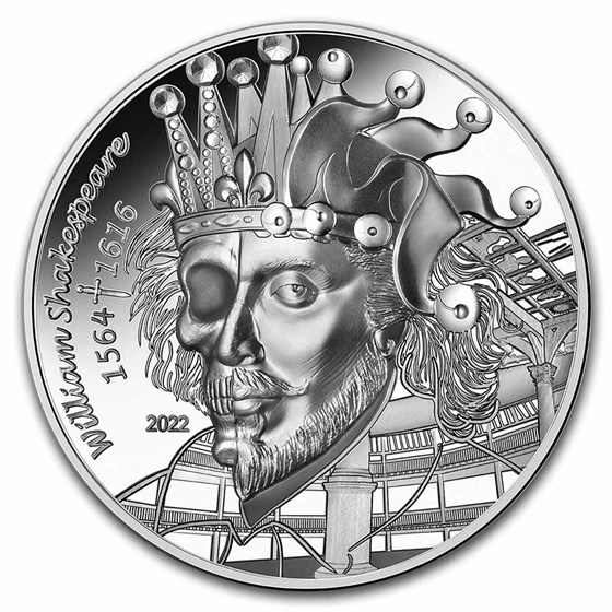 2022 1 oz Silver €20 The Art of The Pen (Shakespeare) 2022 1 oz Silver €20 The Art of The Pen (Shakespeare)