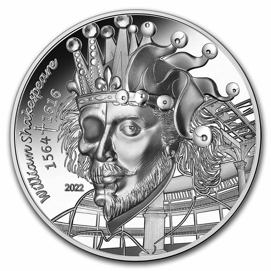2022 1 oz Silver €20 The Art of The Pen (Shakespeare)