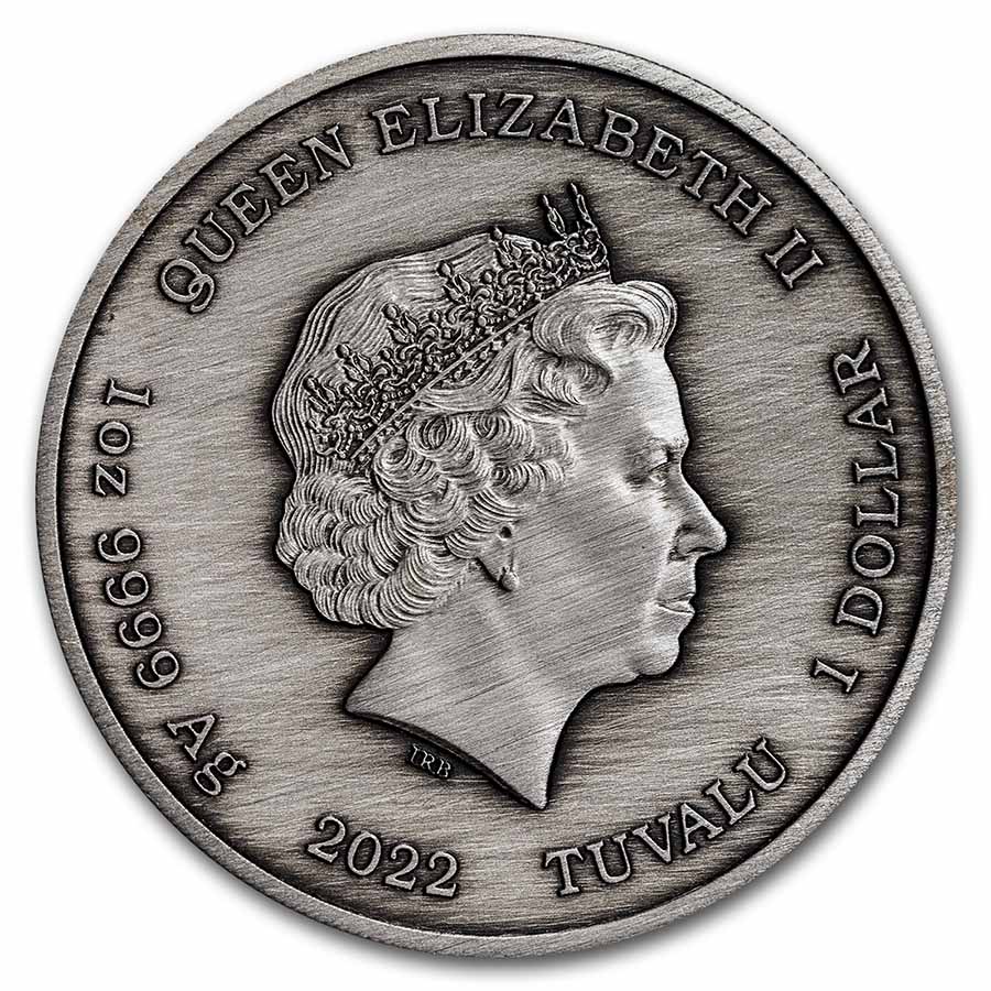 Buy 2022 1 oz Silver Black Flag Rising Sun MS-70 FS | APMEX