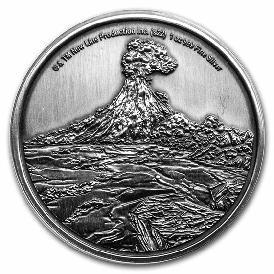 2022 1 oz Silver Coin $2 The Lord of the Rings: Mount Doom