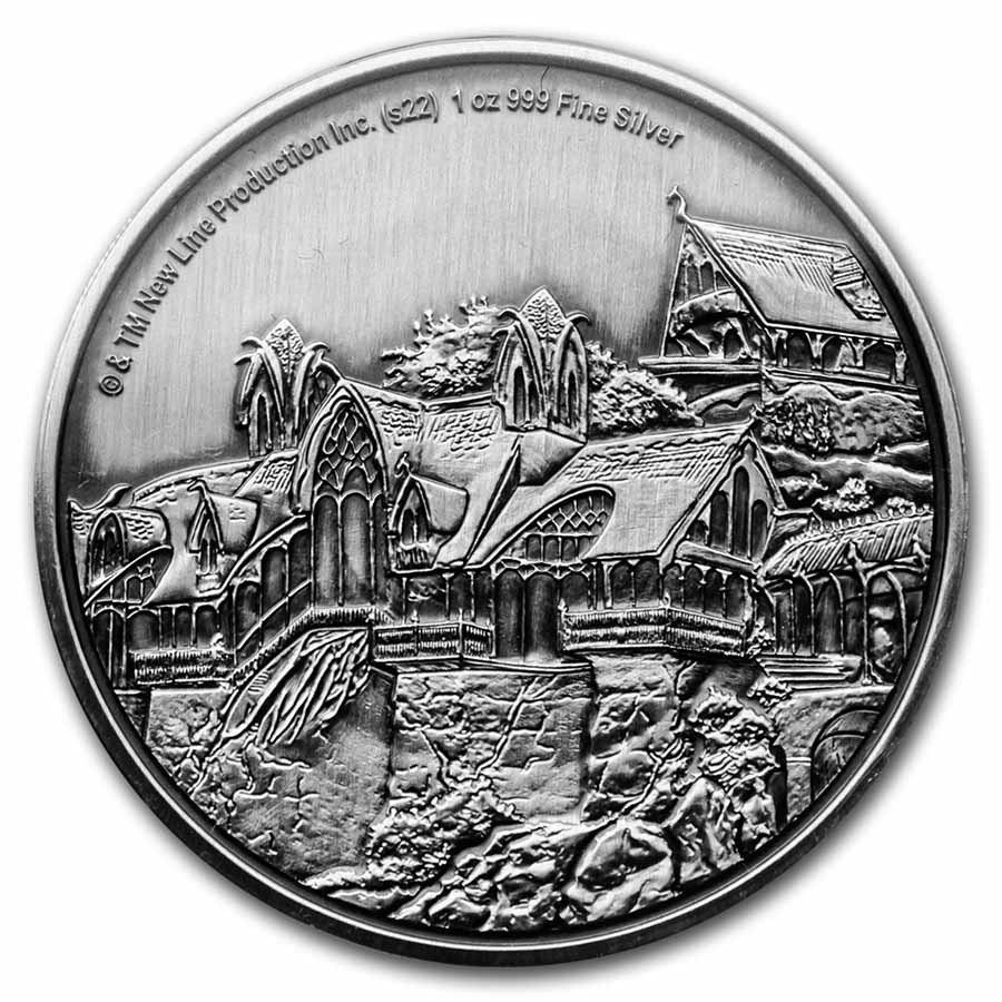 2022 1 oz Silver Coin $2 The Lord of the Rings: Rivendell