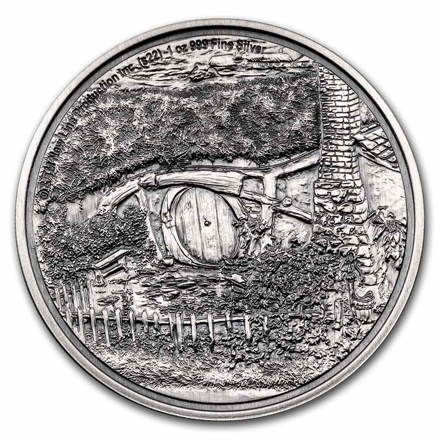 2022 1 oz Silver Coin $2 The Lord of the Rings: The Shire