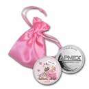 2022 1 oz Silver Colorized Round - APMEX (Baby Girl Giraffe)
