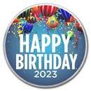 2022 1 oz Silver Colorized Round - APMEX (Birthday Balloons)
