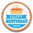 2022 1 oz Silver Colorized Round - APMEX (Birthday Cake)