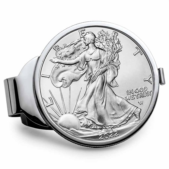 2022 1 oz Silver Eagle Money Clip 2022 1 oz Silver Eagle Money Clip