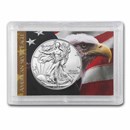2022 1 oz Silver Eagle - w/Harris Holder, American Flag & Eagle