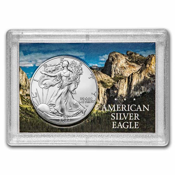 2022 1 oz Silver Eagle - w/Harris Holder, Yosemite Park Design
