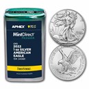 2022 1 oz Silver Eagles (20-Coin MD Premier + PCGS FS® Tube)