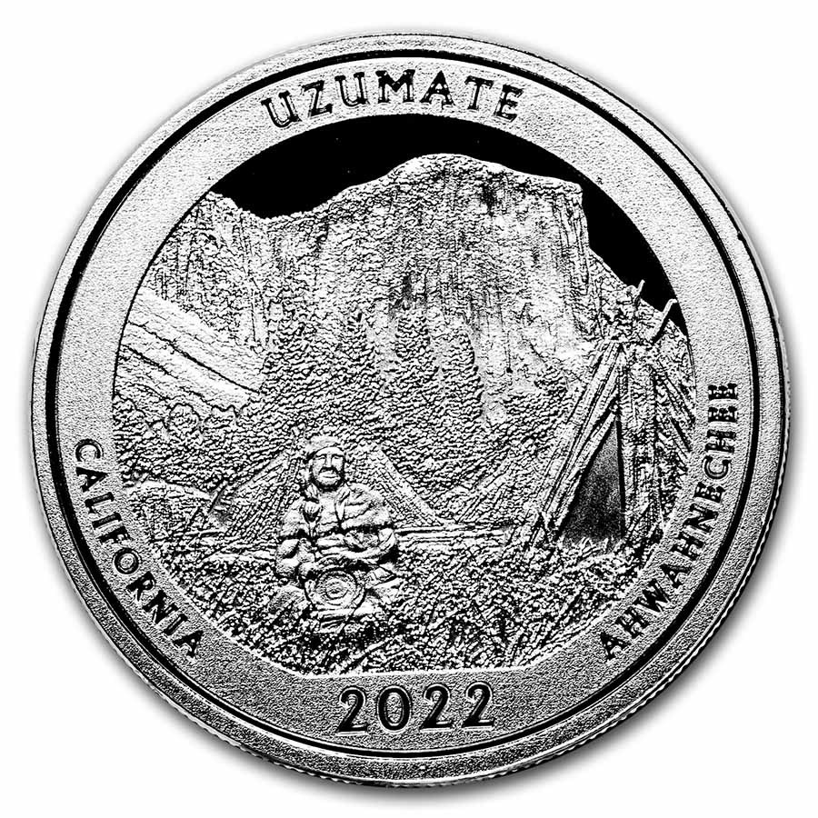 2022 1 oz Silver NATB California Yosemite National Park (Box/COA)