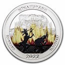 2022 1 oz Silver NATB Montana Glacier National Park (Colorized)