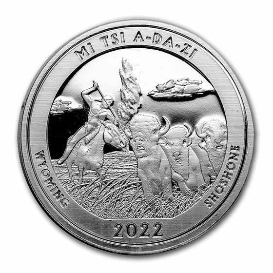 2022 1 oz Silver NATB Wyoming Yellowstone National Park (Box/COA) 2022 1 oz Silver NATB Wyoming Yellowstone National Park (Box/COA)