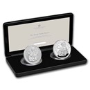 2022 1 oz Silver Seymour Panther Prf & Reverse Frosted 2-Coin Set